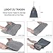 Travel Foot Rest Pillow, Portable Inflatable with Double Hand Pump Adjustable Three Layers Height Pillow for Foot Rest on Airplanes,Cars,Buses,Trains,Office Kids to Sleep on Long Flights (Gray)