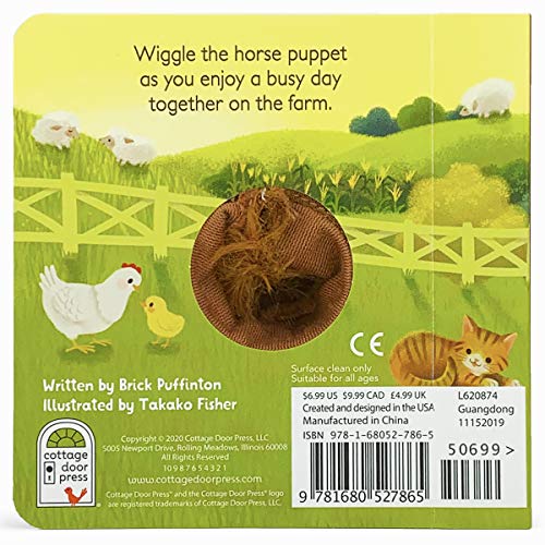 A Little Horse - Finger Puppet Board Book for Little Pony & Farm Lovers, Ages 1-4