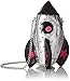 Betsey Johnson Women Handbag Gimme Some Space Rocket Ship Metallic Silver Crossbody