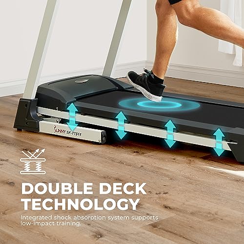 Sunny Health & Fitness Performance Treadmill Features Auto Incline