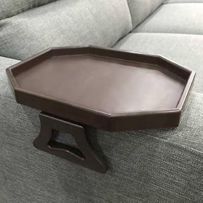 Sofa Arm Clip Table, Armrest Tray Drinks/Remote/Snacks Holder