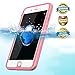 EFFUN Case for iPhone 7 Waterproof Case for iPhone 7 Case Waterproof of 4.7 in, Case for iPhone 7, IP68 Waterproof for iPhone 7 Case of Dustproof Snowproof Shockproof, Pink