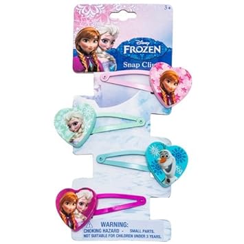 Joy Toy 755076 Disney Frozen Haarklammern, 4 Stück