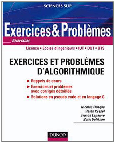 Exercices et problèmes d'algorithmique numérique