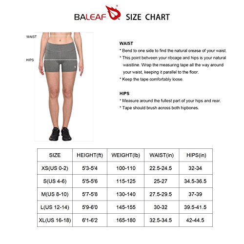 image for BALEAF Women's 3 Inches Active Sports Compression Volleyball Shorts Wo