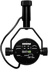 Shure SM7dB Dynamic Vocal Microphone with Built-in Preamp – XLR, Black view 9