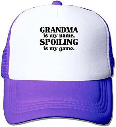 AKQQ0XXA Custom Cool Adult Grandma Is My Name Baseball Caps Purple