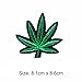 Assorted 420 Leaf Iron on Patches Sew on Embroidered Applique, 5Pcs
