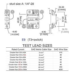 T Tocas Hi-Amp Circuit Breaker, 100A Breaker
