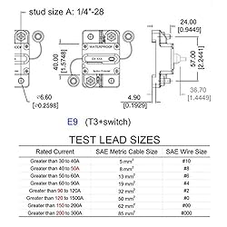 T Tocas Waterproof Hi-Amp 60A Circuit Breaker