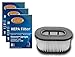 EnviroCare Premium Replacement HEPA Filtration Vacuum Cleaner Filters made to fit Hoover Fold Away Turbo Power 3100 HEPA Pleated filter, Upright, Bageless, Widepath Vacuum Cleaners 3 Filters