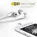 Bluetooth Headphones,NMPB H12 Wireless Stereo Headset In Ear Noise Cancelling Earbuds with Mic for iPhone, Samsung, LG and Android Phones-White Headphones
