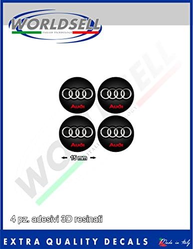 Adhesive resin 3D effect kit 2 pcs 3.5 cm " AUDI A1 A4 A5 A6 TTRS RS3 RS4 RS6 RS8 R8 "