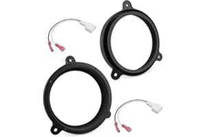 6.5 Inch Rear Door Speaker Adapter W/Speaker Harness Fit for Subaru Forester Outback Impreza Subaru XV Crosstrek Legacy, Audi
