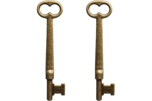 VIDABTE KY-30 Skeleton Key,Universal Skeleton key with Double Notched Bit for House Doors with Mortise Locks.Mortise Lock Key, Bronze