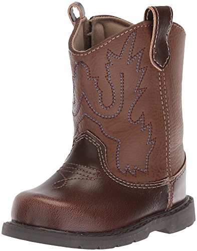 Baby Deer Baby 006911R Western Boot, Brown, 4 Medium US Toddler