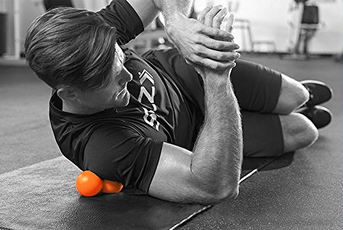 7TECH Peanut Massage Ball for yoga Muscle Relaxation Acupressure the Deep Massage of whole body Arthritis, Diabetics, Neuropathy, Back, Foot Arch & Heel Pain Relief Orange