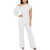 DeftSharp Women's Sexy Cocktail Party Clubwear Casual Working Rompers Long Dressy Jumpsuit
