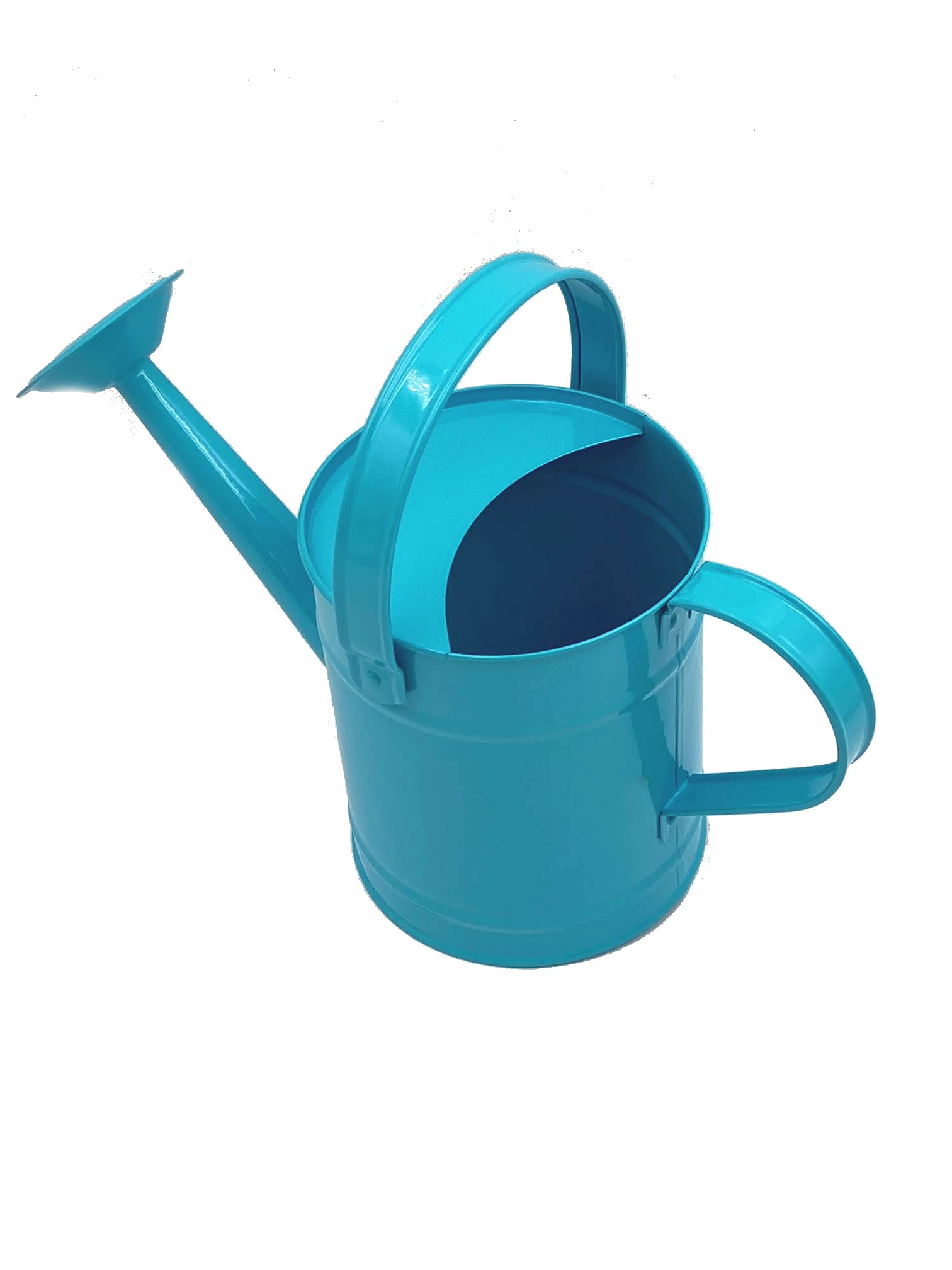 Watering can | Blue | holds 1.3 litre | strong metal | fixed rose