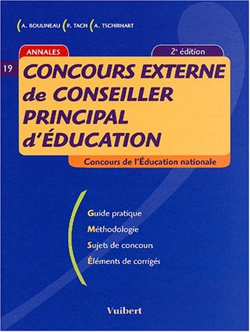 Concours externe de conseiller principal d'éducation
