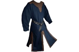 Bbalizko Mens Medieval Costume Renaissance Templar Tunic Viking Knight Pirate Vintage Warrior Halloween LARP Tops
