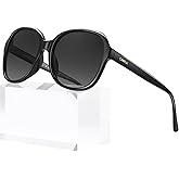 CARFIA Acetate Oversized Square Polarized Sunglasses for Women UV Protection Retro Trendy Big Shades