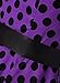 Dressystar Vintage Polka Dot Retro Cocktail Prom Dresses 50's 60's Rockabilly Bandage Purple Black Dot S