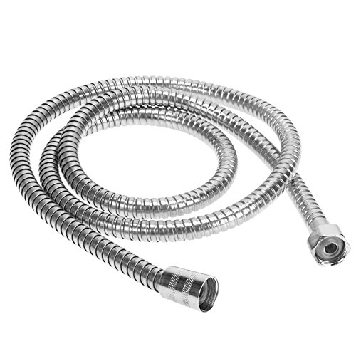 Whitelotous 59 inch Double Lock Brass Connector Stainless Steel Hose