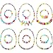 Bememo 6 Sets of Princess Necklace Bracelet Play Jewelry Little Girls Costume Necklaces Toddler Dress up Jewelry (Style 2)