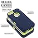 iPhone 5S Case,iPhone SE Case,Fogeek Heavy Duty PC TPU Combo Protective Defender Body Armor Case Compatible iPhone 5S,iPhone SE iPhone 5 Fingerprint Function (Dark Blue/Green)