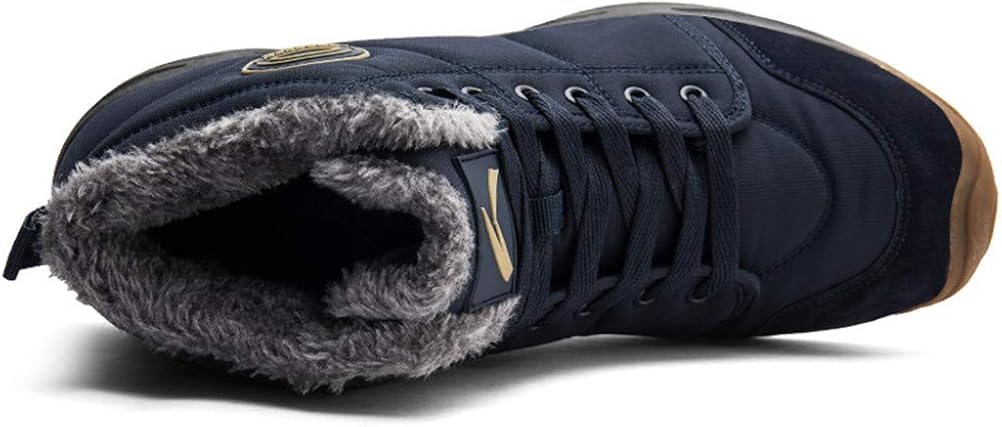 AZOOKEN Men Women Boots Hiking Trekking Walking Shoes Winter Waterproof Climbing Athletic Shoes Sneakers Five colors (6118-Blue45) - Image 3