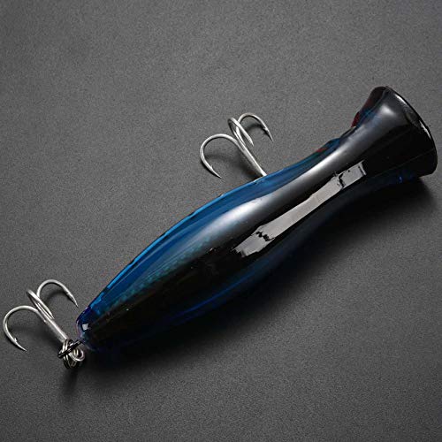 Toogoo 1 Pcs Popper De Peche A Les Yeux 3d Avec Des Crochets Pointus 12cm 42g Leurre Dur De Nappe D’eau?leurre…