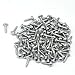 Jetovo 60 Pcs Heavy Duty D Ring Picture Frame Hanging Hangers (40 Single Hole + 20 Double Hole) with 80 Pcs Screws