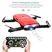 GoolRC T47 FPV Drone Foldable with Wifi Camera Live Video 2.4G 4 Channel 6 Axis Gravity Sensor Mode Altitude Hold RC Foldable Selfie Pocket Drone APP Control RTF