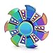 Yeahbeer Hand Fidget Spinner Toy Stress Reducer and Perfect For ADD, ADHD ,Finger Toy fidget work Ultra Fast Bearings (blue with black)