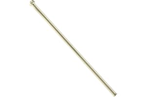 Westbrass D119-03 3/8" x 12" Bullnose Faucet Riser Supply Line, Polished Brass