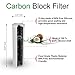 Block Activated Carbon Coconut Shell Water Filter Cartridge 5 Micron for RO & Standard 10” Housing WELL-MATCHED with WFPFC8002, WFPFC9001, WHCF-WHWC, WHEF-WHWC, FXWTC, SCWH-5 (4 Pack)