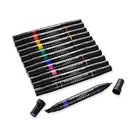 Prismacolor 3620 Premier Double-Ended Art MarkersFine and Chisel Tip