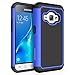 SYONER Galaxy Luna Case, Galaxy Amp 2 Case, Galaxy Express 3 Case, J1 2016 Case, [Shockproof] Defender Phone Case Cover for Samsung Galaxy J1 2016 / Amp 2 / Express 3 / Galaxy Luna [Blue/Black]