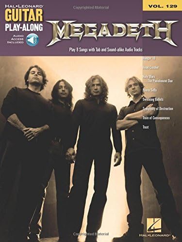 Guitar Play-Along Volume 129: Megadeth (Includes Online Access Code) (Guitar Play-Along, 129)