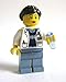 LEGO Female Scientist Minifigure with Custom Blue Test Tube
