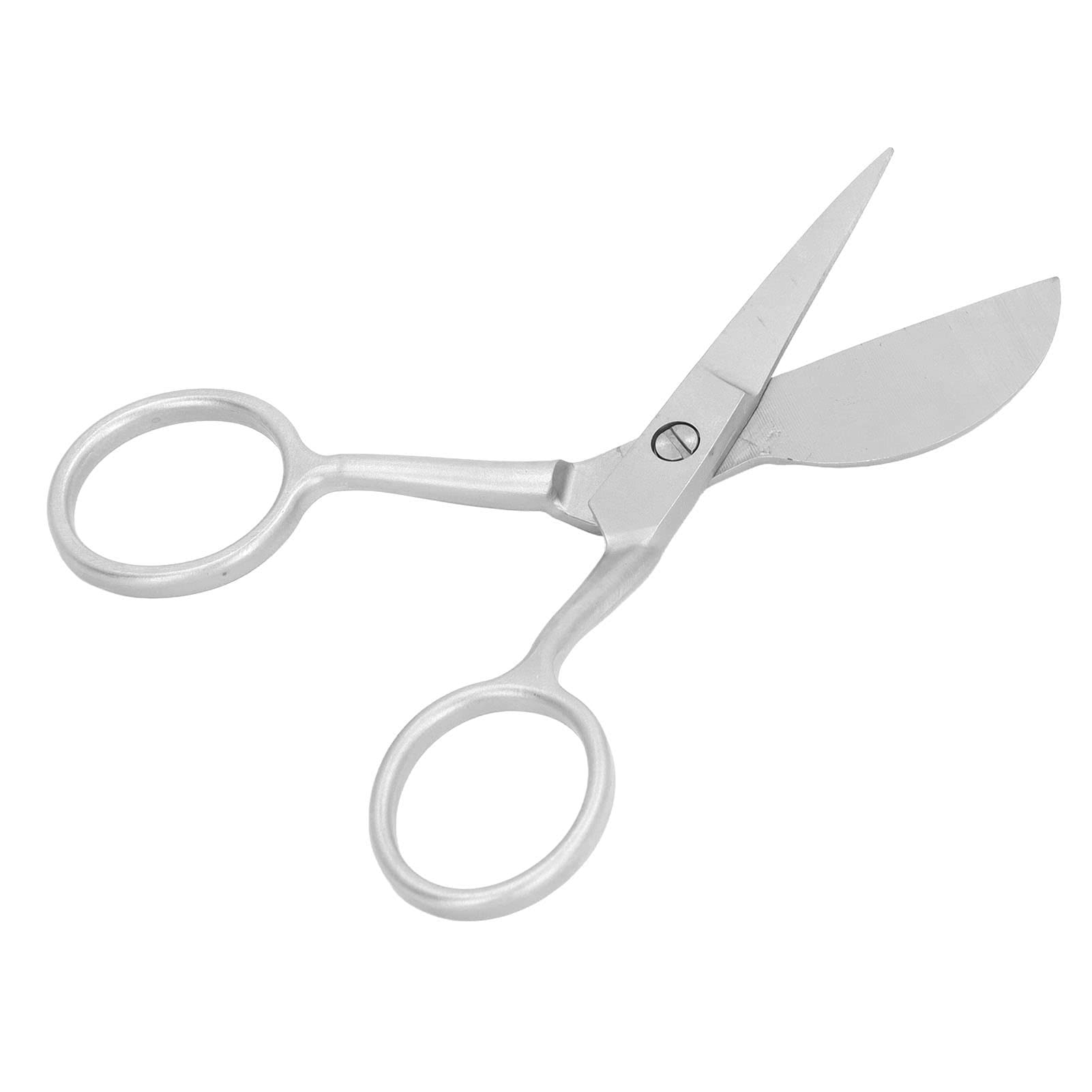 Eujgoov Stainless Steel Tufting Carpet Scissors Duckbill Napping Shears for Fabric Cutting Cardboard Leather Carpet (Silver)