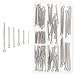 Sutemribor 100PCS Cotter Pin Clip Key Fastener Fitting Assortment Kit - 304 Stainless Steel