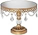 Dahlia Studios Antique Gold Beaded Mirror-Top Round Cake Stands Set of 3