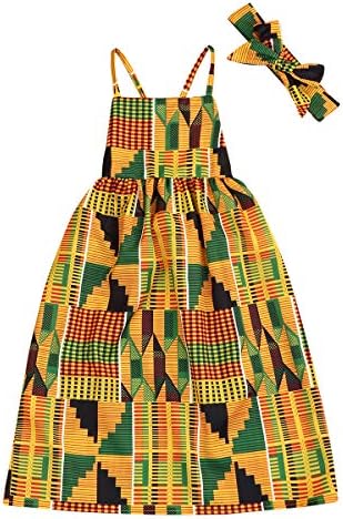 YOUNGER TREE African Baby Clothes Girl Dashiki Ankara Outfit Set