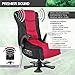 X Rocker 2.1 Sound Wireless Bluetooth 4 Speaker Video Gaming Chair, with Pedestal Base and High Tech Audio, Subwoofer, Breathable Mesh, Padded Armrest, 5129101, 32.3