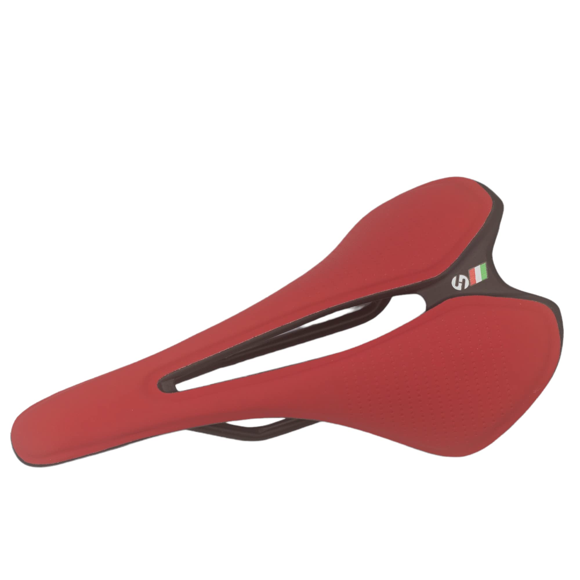 Lightweight Saddle compatible with BROMPTON bikes (130 grams less than standard Brompton saddle) RED
