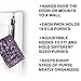 Purse Rack, 8 Hooks Over the Door Closet Organizer for Bags & Handbags, Best Bag Holder Storage for Purses, Crossover System & Hook for Each Bag, Organization System Fits all Standard Doors (1pk)