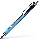 Schneider Slider Rave XB (Extra Broad) Ballpoint Pen, Refillable + Retractable, 1.4 mm, Light Blue Barrel, Black Ink, Blister Pack of 1 Pen (73251)
