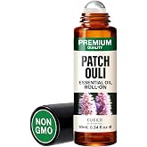 Kukka Patchouli Essential Oil Roll On for Relaxation - 0.34 Fl Oz | Patchouli Fragrance Oil Roller, Earthy Aroma for Mindfulness &amp; Balance, Portable Perfume for Men &amp; Women